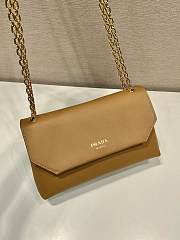 Prada Medium Brown Leather Hand Bag - 29x16x9.5cm - 4