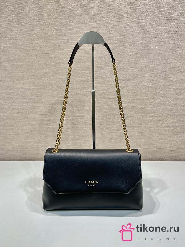 Prada Medium Black Leather Hand Bag - 29x16x9.5cm - 1