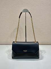 Prada Medium Black Leather Hand Bag - 29x16x9.5cm - 1