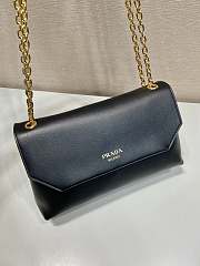 Prada Medium Black Leather Hand Bag - 29x16x9.5cm - 4