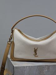 YSL White Canvas Camera Supple Bag - 28×15×9cm - 3