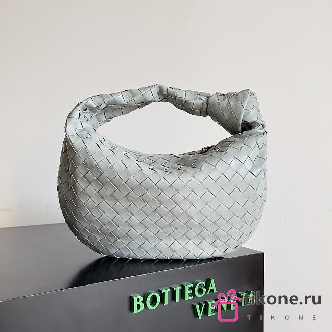 Botega Veneta Large Jodie Grey Bag - 36x21x13cm - 1