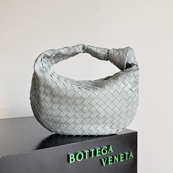 Botega Veneta Large Jodie Grey Bag - 36x21x13cm