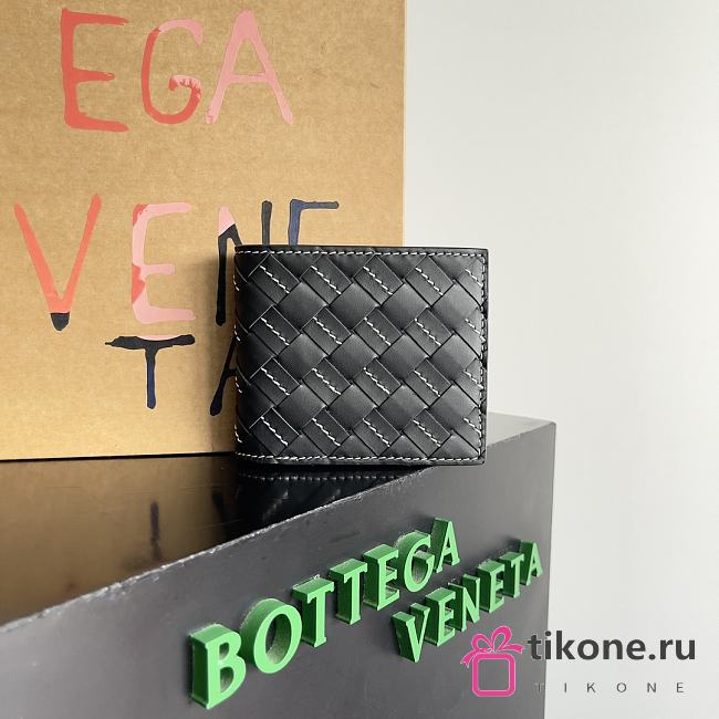 Bottega Veneta Black Wallet - 11x9.5x1cm - 1