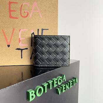 Bottega Veneta Black Wallet - 11x9.5x1cm