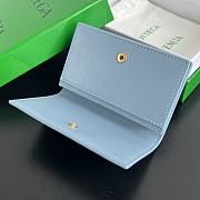 Bottega Veneta Blue Leather Wallet - 12.5x7.5cm - 3