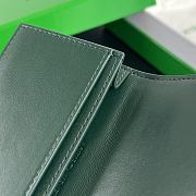 Bottega Veneta Green Leather Wallet - 12.5x7.5cm - 3