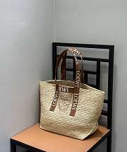 Loewe Fold Raffia Tote Bag - 50x20x31cm - 1