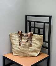 Loewe Fold Raffia Tote Bag - 50x20x31cm - 5