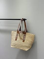 Loewe Fold Raffia Tote Bag - 50x20x31cm - 4