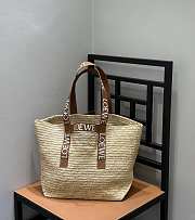 Loewe Fold Raffia Tote Bag - 50x20x31cm - 2