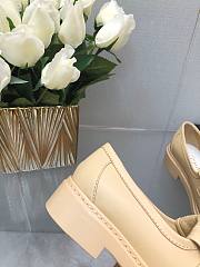 Chanel CC Gold Loafers Beige - 5