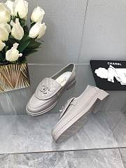 Chanel CC Gold Loafers Grey - 5