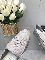 Chanel CC Gold Loafers Grey - 2