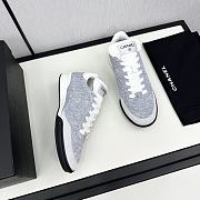 Chanel Low Top In Grey - 4