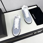 Chanel Low Top In Blue - 4