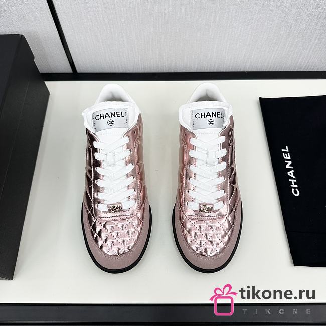 Chanel Low Top In Shiny Pink - 1