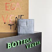 Bottega Veneta Blue Denim Wallet - 11x9.5x1cm - 1