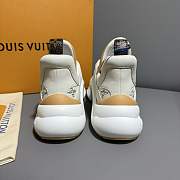 LV White/ Beige Trainer Sneaker  - 5