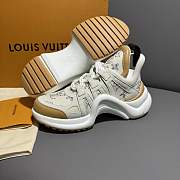 LV White/ Beige Trainer Sneaker  - 4