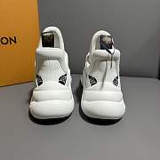 LV White/ Black Trainer Sneaker - 5