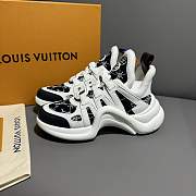 LV White/ Black Trainer Sneaker - 3