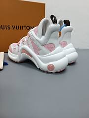 LV White/ Pink Trainer Sneaker - 5