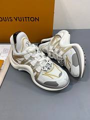 LV White/ Grey Trainer Sneaker - 4