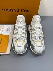 LV White/ Grey Trainer Sneaker - 3