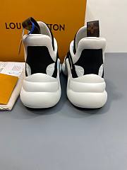 LV Black/ White Trainer Sneaker - 5