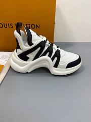 LV Black/ White Trainer Sneaker - 4