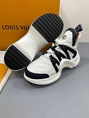 LV Black/ White Trainer Sneaker - 2