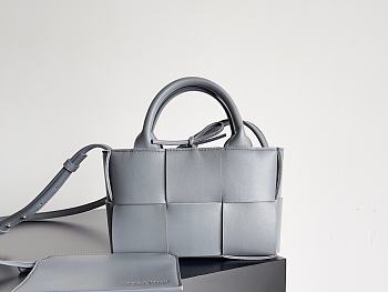 Bottega Veneta Grey Candy Acro Bag - 20x7x13cm