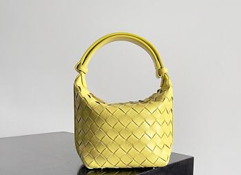 Bottega Veneta Mini Yellow Wallace Bag - 17x13.5x5cm