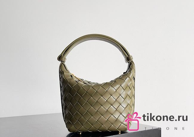 Bottega Veneta Mini Olive Wallace Bag - 17x13.5x5cm - 1