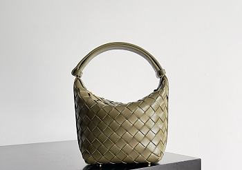 Bottega Veneta Mini Olive Wallace Bag - 17x13.5x5cm