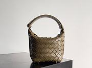 Bottega Veneta Mini Khaki Green Wallace Bag - 17x13.5x5cm - 1