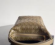 Bottega Veneta Mini Khaki Green Wallace Bag - 17x13.5x5cm - 5