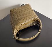 Bottega Veneta Mini Khaki Green Wallace Bag - 17x13.5x5cm - 4