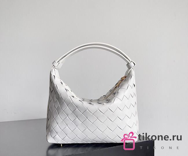 Bottega Veneta Candy White Wallace Bag - 22x13x9cm - 1