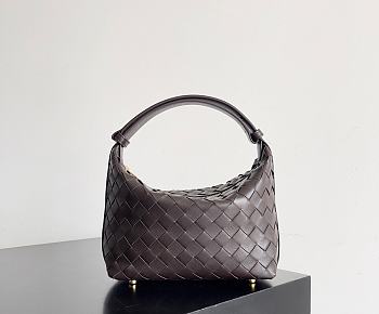 Bottega Veneta Candy Dark Brown Wallace Bag - 22x13x9cm