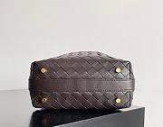 Bottega Veneta Candy Dark Brown Wallace Bag - 22x13x9cm - 5