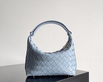 Bottega Veneta Candy Blue Wallace Bag - 22x13x9cm