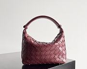 Bottega Veneta Candy Burgundy Wallace Bag - 22x13x9cm - 1