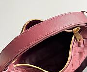 Bottega Veneta Candy Burgundy Wallace Bag - 22x13x9cm - 4