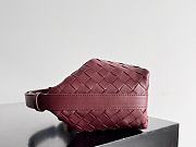 Bottega Veneta Candy Burgundy Wallace Bag - 22x13x9cm - 3