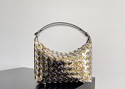 Bottega Veneta Candy Silver Gold Wallace Bag - 22x13x9cm - 1