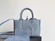 Bottega Veneta Blue Denim Candy Acro Bag - 25x16x8cm - 1