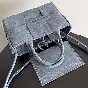 Bottega Veneta Blue Denim Candy Acro Bag - 25x16x8cm - 5