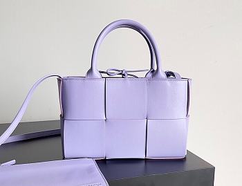 Bottega Veneta Violet Candy Acro Bag - 25x16x8cm